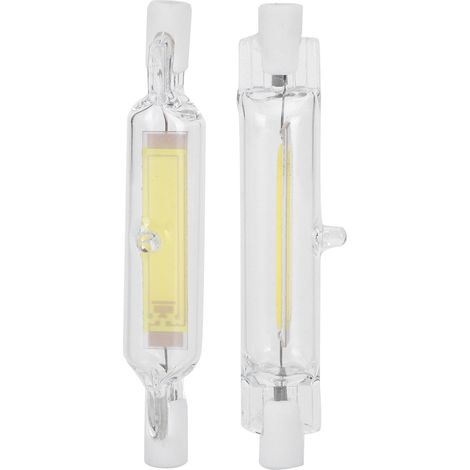 2Pcs Ampoule R7S COB 5W 78mm Blanc Froid 6000K Lumière Inondation Double Culot 230V