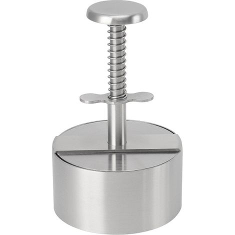 Presse à hamburgers, revêtement antiadhésif en acier inoxydable, pressage et façonnage manuels des galettes, spécialement conçue pour les cuisines domestiques, utilisation simple et uniforme. (1/4)