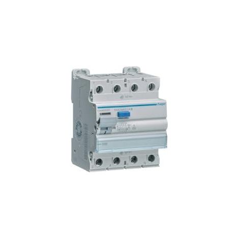 Hager CNA663D Interrupteur différentiel 4 pôles blanc 63A
