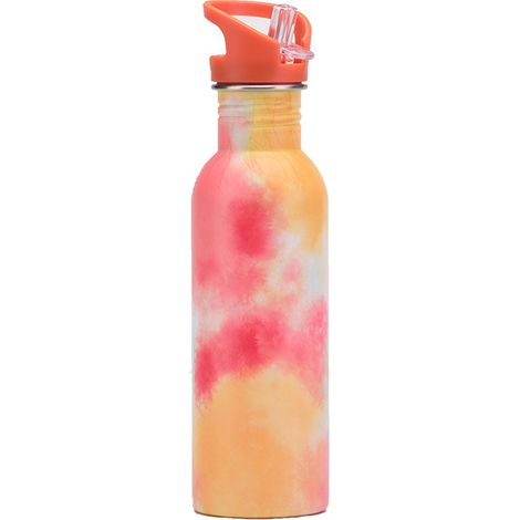 Gourde En Acier Inoxydable - 750 Ml - Avec Paille Et Poignée - Pour Activités Extérieures Et Sport - 1 Pièce (1/5)