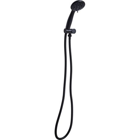 Shower Head and Hose Kit MACAY 3-function Black
