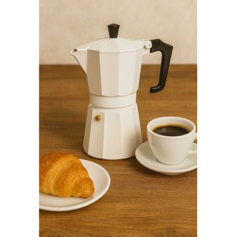 Caffettiera italiana - PEZZETTI - ITALEXPRESS - Alluminio - 6 tazze - Bianco (1/3)