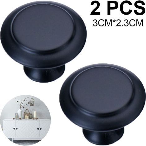 2/10Pcs Boutons D'Armoire, Boutons De Tiroir, Poignée En Alliage De Zinc Mat, Boutons De Commode, Poignées De Tiroir, Boutons De Porte, Boutons Pour Tiroirs De Commode (1/5)