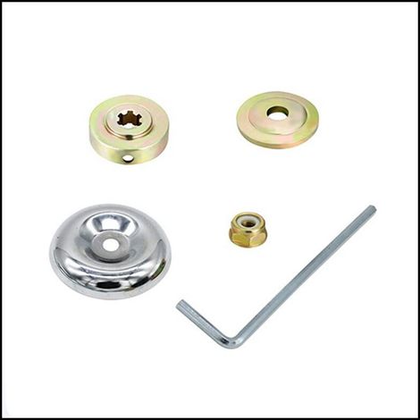 5-teiliges Universal-Kopfmuttern-Set für Freischneider, Wartungsset für Rasenmähermesser von Stihl, passend für Forstmaschinen, Freischneider und Gartenmäher (1/5)