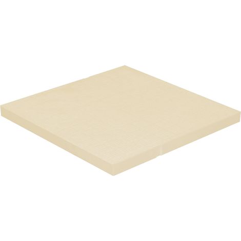 Tampon de sol PVC renforcé anti-choc 284 x 284 mm - 71,00 KN - Sable - First Plast (1/3)