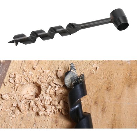 Neue Version des Amazon-Grenzüberquerungsbohrers, verlängerter Handbohrer für Holzarbeiten, schwarzer Vierschneider-Stützbohrer 25–230 mm (1/5)