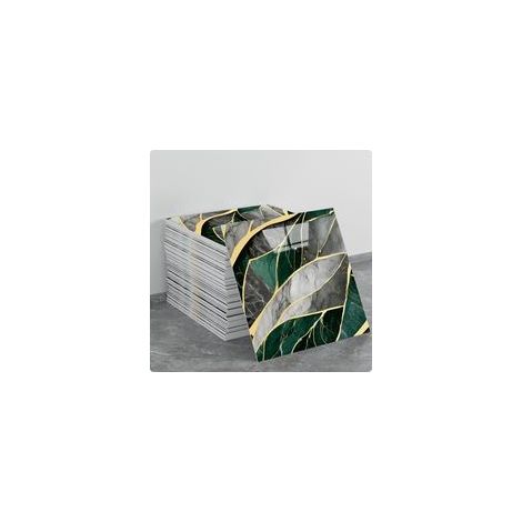 (10 pezzi, 30×30 cm, Q105) Adesivi murali autoadesivi per piastrelle, effetto marmo, decorazione murale, materiale PET, adatti per cucine, bagni, caminetti e lavanderie. - Crezuo
