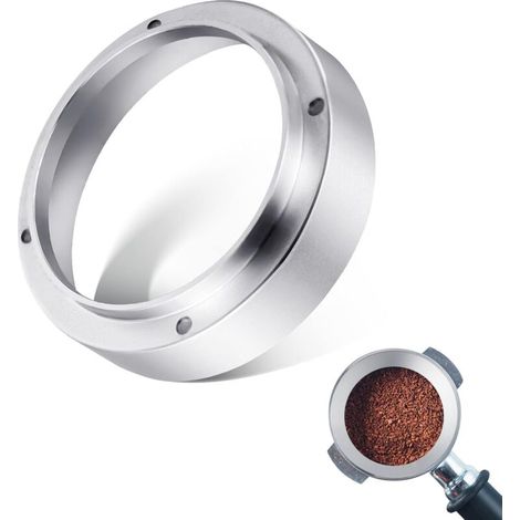 Entonnoir doseur à café 51 mm, entonnoir universel pour expresso - aluminium - remplissage précis de café moulu pour entonnoir, bol à infusion, cafetière (1/4)
