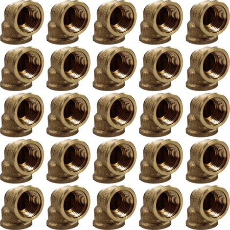 Lot de 25 Coudes Laiton Femelle 1/2" (15/21) - Arcanaute (1/3)