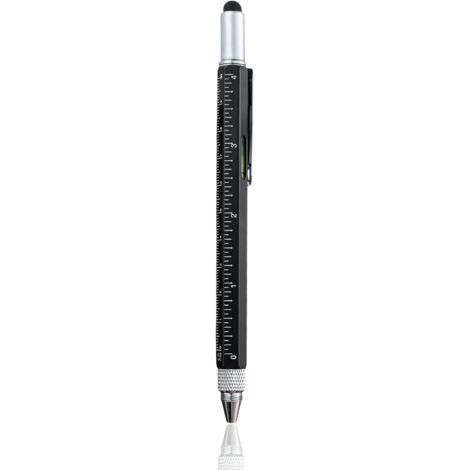 Gadgets multifonction 6 en 1 pour homme, ingénieur de bureau, menuisier, charpentier, outil de construction Noir (1/5)