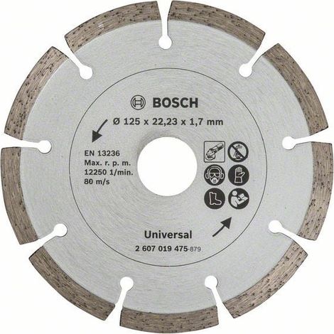 Bosch Diamanttrennscheibe für Baumaterial, Durchmesser: 125 mm - 2607019475