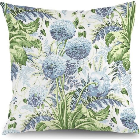 Housse de coussin floral papillon printemps été, décoration canapé,45×45cm (1/5)