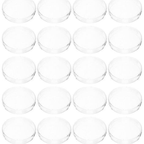 20 boîtes de Petri en plastique