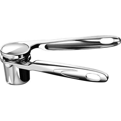 Spremiaglio e spremi zenzero - Utensili da cucina per zenzero - Spremi rapidamente gli ingredienti - Continua la lavorazione senza sprechi - 16,5 cm - Argento (1/5)