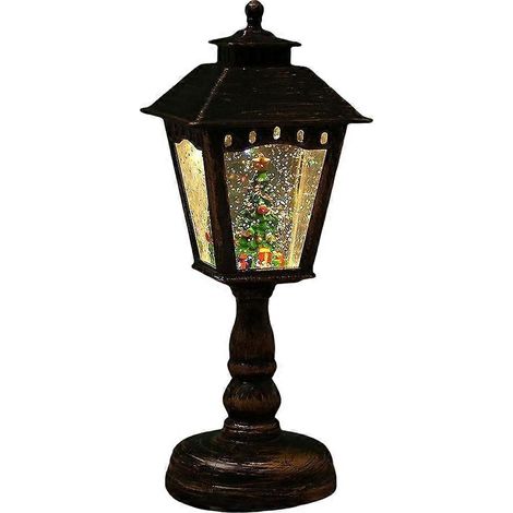 Weihnachtsdekoration Kristall-Nachtlicht Weihnachtsschmuck Tischlampe Weihnachtsdekoration für Zuhause Schwarz und Gold (1/5)