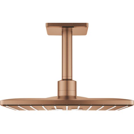 Grohe Rainshower SmartActive 310 Cube Rainshower 310 SmartActive Cube Conjunto de ducha de techo con brazo 142 mm, 2 chorros Bronze, 26481DL0 (1/2)