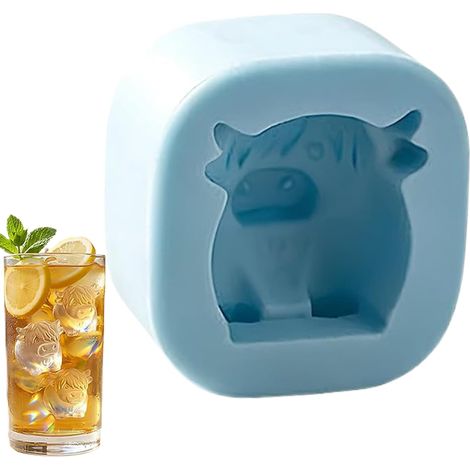 à glaçons en forme de vache - Démoulage facile Moule pour whisky (1/5)