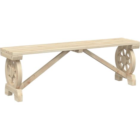 Maison Exclusive - Panca da Giardino 115 cm in Legno Massello di Abete (1/5)