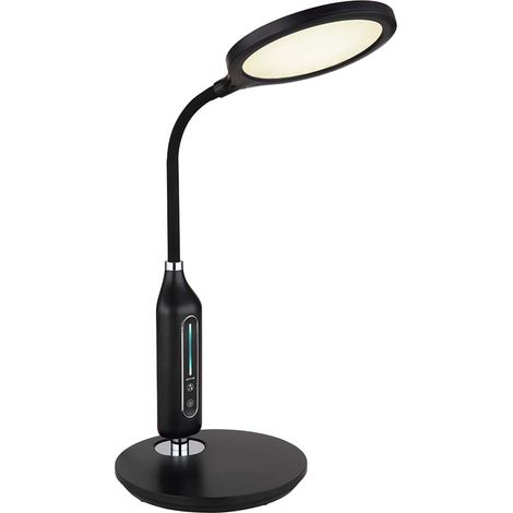 Tischleuchte Schreibtischlampe Beistelllampe Schwarz Touchdimmer LED Sensor