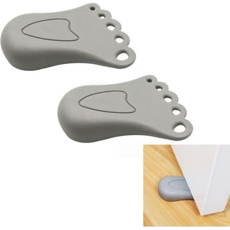 Cale porte - Non spécifié - Petit pied - Caoutchouc TPR - 11x2.7 cm - 2 pièces (1/4)
