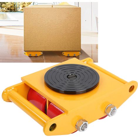Véhicule de manutention mécanique de type char d'assaut de 6 tonnes pour le transport en usine et en entrepôt, équipé de 4 roues pivotantes rectilignes et d'un couvercle rotatif à 360°. Matériel mobil (1/5)
