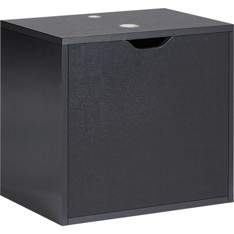 Mobile bagno sospeso a parete 1 anta 44 x 40 cm Nero Suzano
