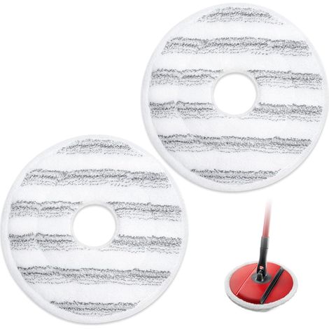 Tête de balai de rechange pour balai à franges Vileda Spin and Clean Mop - Recharge compatible avec le balai et le seau Vileda Spin (1/5)