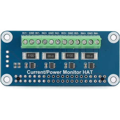 Carte d'extension Sense HAT pour Raspberry Pi : moniteur de courant, de tension et de consommation électrique avec interface GPIO 40 broches