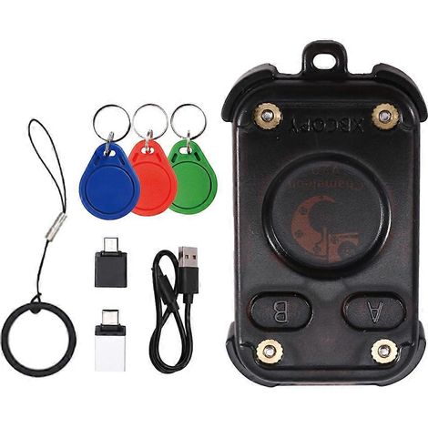 Chameleon V2.0 Lecteur de puces RFID, émulateur, duplicateur NFC, décodage de cartes 125K 13,56 MHz, porte-clés Chameleon Ultra+3XCUID (1/5)