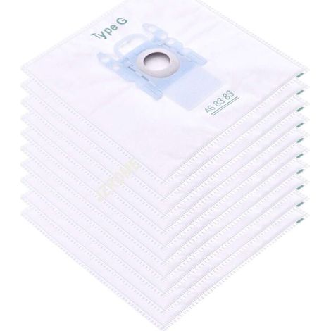 Set di 10 filtri a sacco per aspirapolvere Bosch tipo G/MegaFilt Super Tex BBZ41FG 468383, VBBS600V00, 6000...6999, 32A2, 42A04 - Crezuo