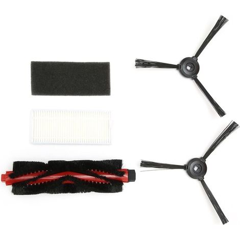 Ensemble de remplacement de filtre de brosse latérale de brosse principale adapté aux pièces de balayeuse Lefant M200/M201/M520M/M571/T700 (1/4)