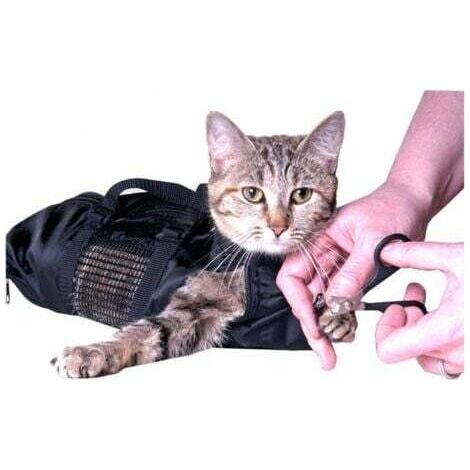 Bade- und Toilettenbeutel für Katzen (zum Schneiden von Krallen und Nägeln)