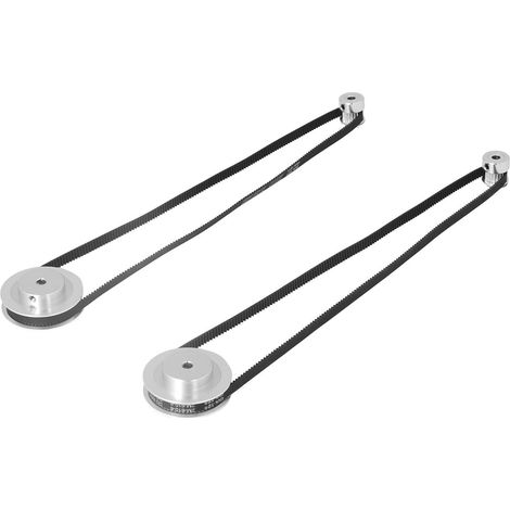 Courroie crantée 2 pièces 20/60 dents poulie synchrone + 2 courroies 6mm pour imprimante 3D, alésage 5mm (1/5)