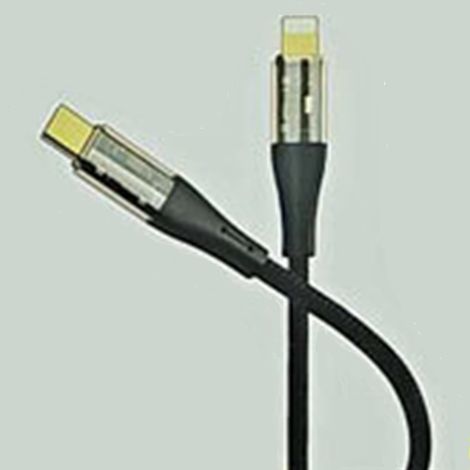 TRADE SHOP - Cavo Dati Type-c A Lightning Design Trasparente 30w 1mt Trasmissione Alta Velocità Q-sj991 -