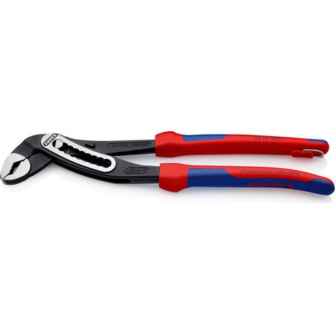 KNIPEX 88 02 300 T Alligator® Pince multiprise avec gaines bi-matière, avec œillet intégré pour fixation d’un dispositif antichute atramentisée noire 300 mm (1/10)