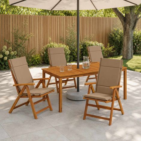 vidaXL Cojines para Sillas de Respaldo Alto en 4 Piezas GEMERT 4 pcs (1/5)