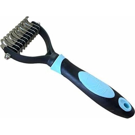 Brosse pour chien à poils longs, brosse pour chat, peigne à fourrure, brosse pour sous-poil, brosse à fourrure, démêle, peigne de massage pour chien --AquaForge