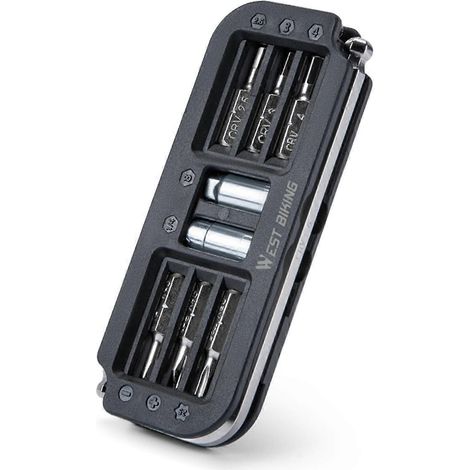 Kit d'outils de réparation de vélo portable 10 en 1 (1/5)