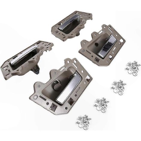 4-teiliges Türgriffset für den Innenraum des Jeep Grand Cherokee 2005-2011, Linkslenker, komplettes Ersatzset, schwarz, Türgriffe für vorne und hinten. (1/5)