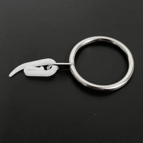 40 Anelli per Tende in Metallo, Anelli per Bastoni da Tenda, Anelli di Sospensione e Ganci per Tende, Diametro Interno 30 mm (1/5)