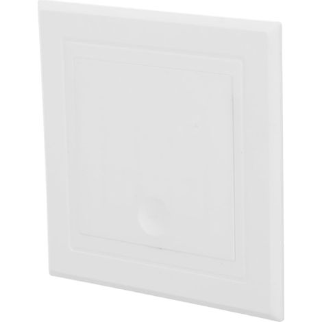Couvercle d'accès carré en plastique blanc avec système d'ouverture par simple pression et (1/5)