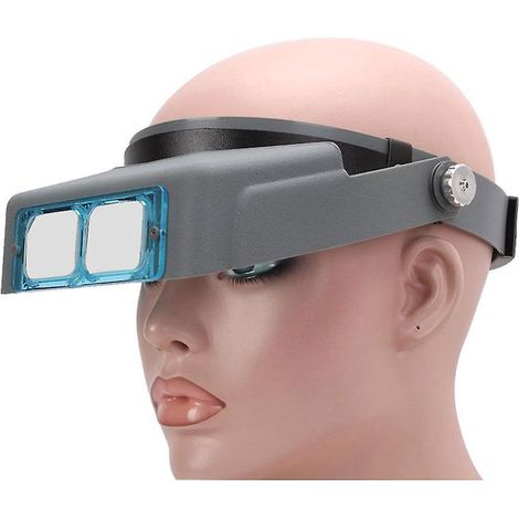 loupe Serre-tte, Loupe De Lecture Monte Sur La Tte, Avec Quatre Lentilles En Verre Optique, Loupe Binoculaire, Pour Lire L'artisanat De Rparation
