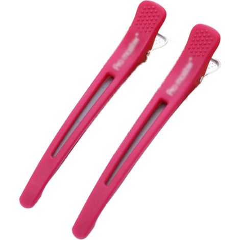 Pinces À Cheveux À Bec De Canard - Ressort En Acier Inoxydable - Bande En Silicone Non Marquante - Pour Coiffure, Coupe, Coloration - Lot De 20 (1/5)