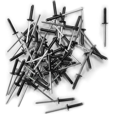 Rivets eclateurs de 4 x 20 noir