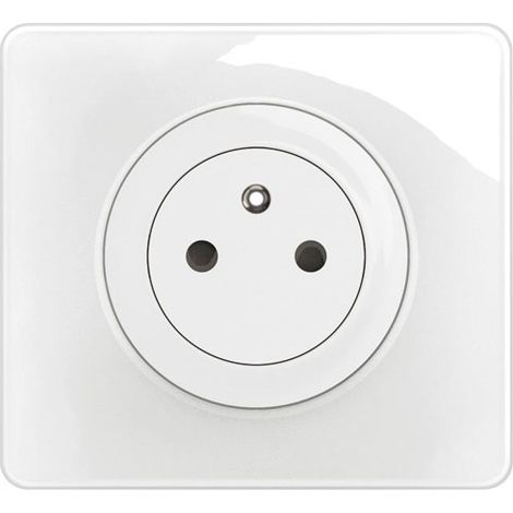 Enchufe 2p+t Superficie Confort con Placa Completa Blanco - Legrand
