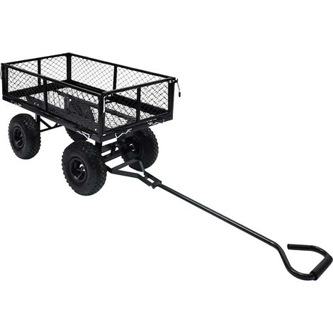 Garden Hand Trolley Black 250 kg vidaXL (1/5)