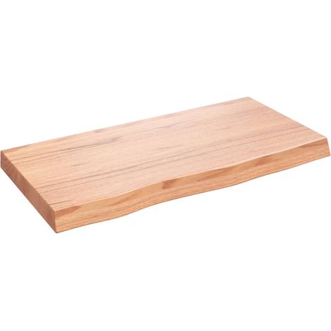 Maison Exclusive - Piano Tavolo Marrone 80x40x(2-6) cm Massello Rovere Trattato