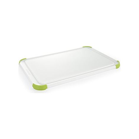 Tescoma 378936 Tagliere, Plastica, Bianco/Verde, 36x24 cm (1/4)