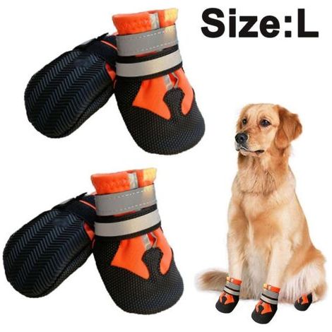 Bottes pour chiens pour chiens Bottines pour chiens antidérapantes et imperméables pour l'extérieur, bottes pour chiens (1/4)