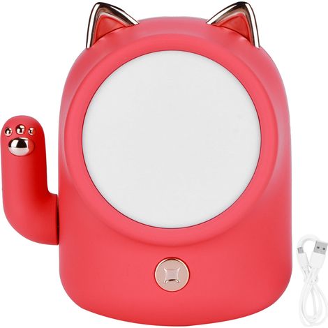 Lampe de chevet chaton mignon veilleuse bébé contrôle tactile décoration maison recharge USB (1/5)